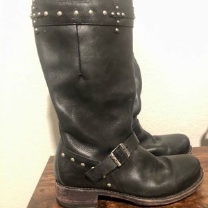 Costume National Midcalf Moto boots